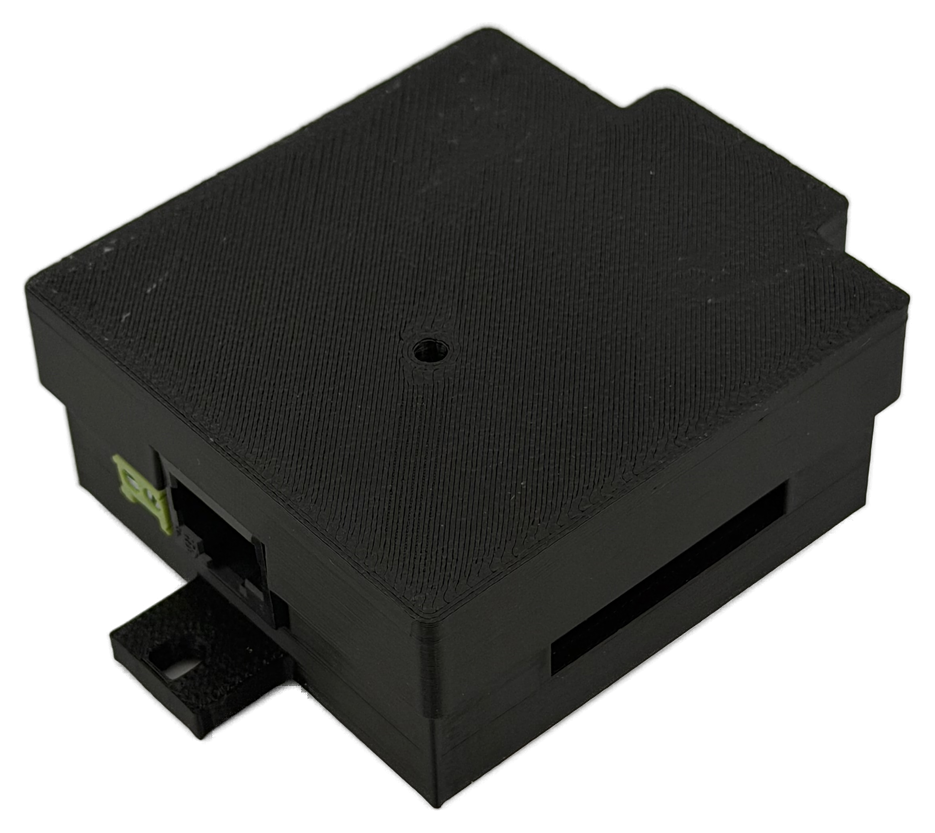 SI Gateway — sealed wall-mount enclosure with RS485 and 12 V inputs